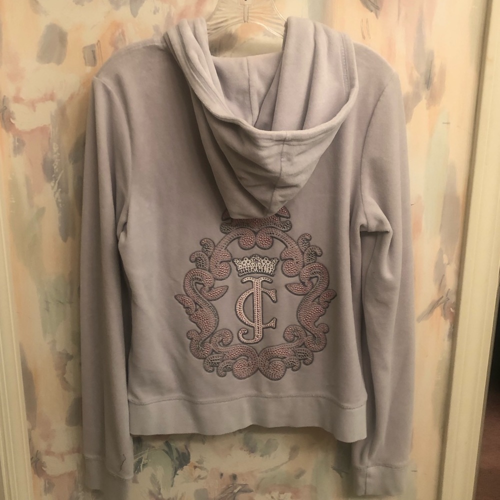 Juicy couture, size xl, grey zip up